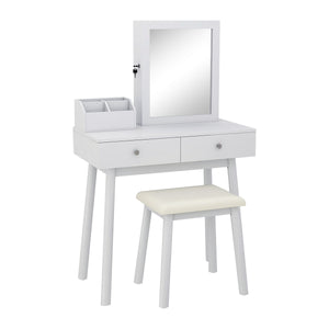 Dressing Table and Jewelry Cabinet Set