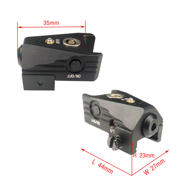 Tactical Mini Gun Laser, Green Laser Sight Gun Laser Scope for Picatinny Rail Pistol Hunting