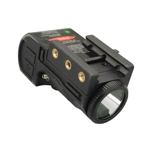 Green Dot Laser Sight with Tactical Flashlight Fit Picatinny Rail for Rifle Pistol Airfost Gun