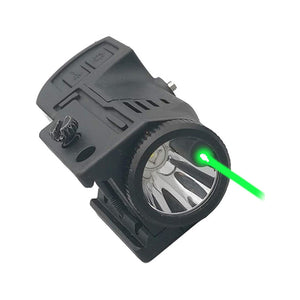 Green Dot Laser Sight with Tactical Flashlight Fit Picatinny Rail for Rifle Pistol Airfost Gun