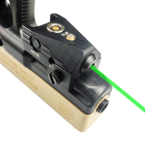 Tactical Mini Gun Laser, Green Laser Sight Gun Laser Scope for Picatinny Rail Pistol Hunting